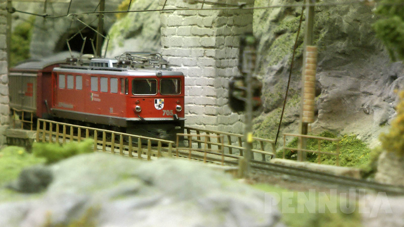 Modelleisenbahnanlage der Schweizerischen Graubündenbahn