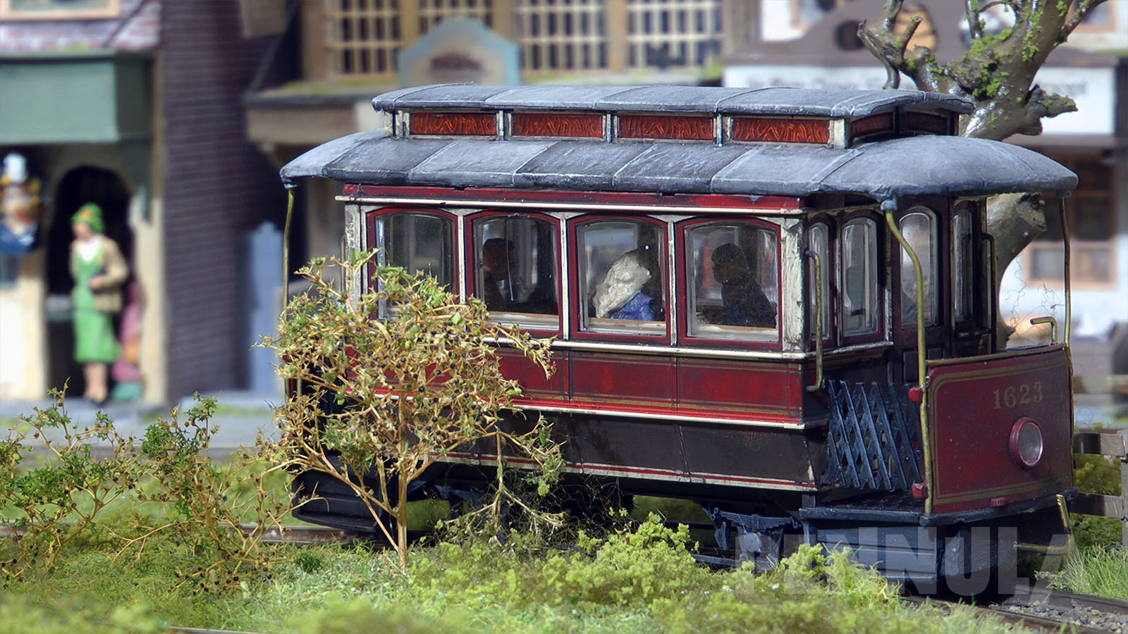 Modellbahn-Diorama von Piet van Oorschot