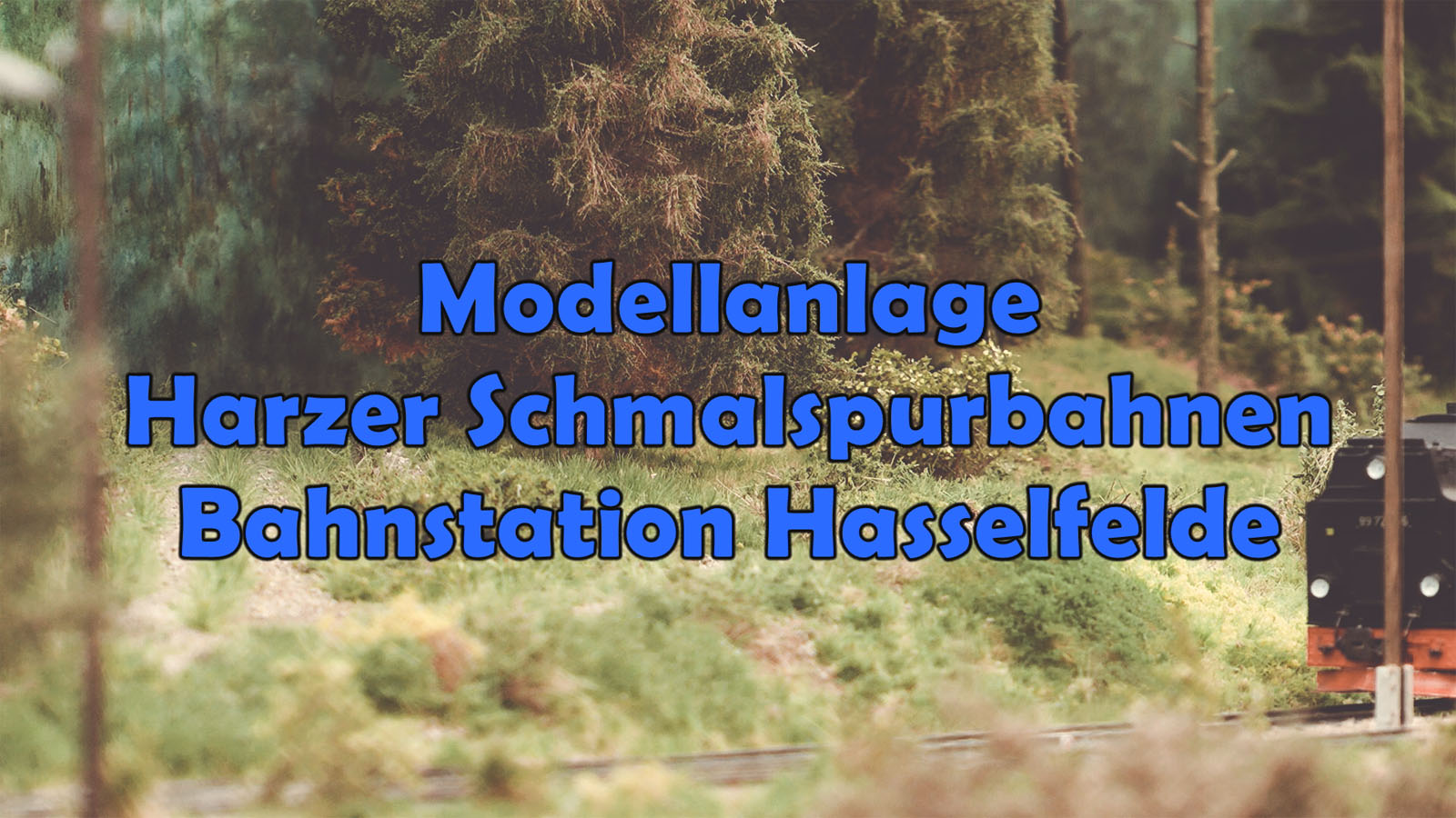 Eine der schönsten Modellbahnen der Harzer Schmalspurbahnen: Bahnhof Hasselfelde der Selketalbahn