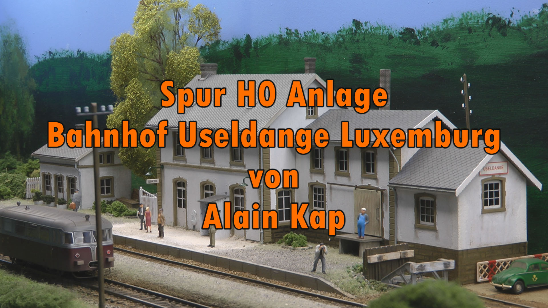 Modellbahnanlage der CFL Luxembourg vom Bahnhof Useldange in Spur H0 von Alain Kap (On TraXS 2024)