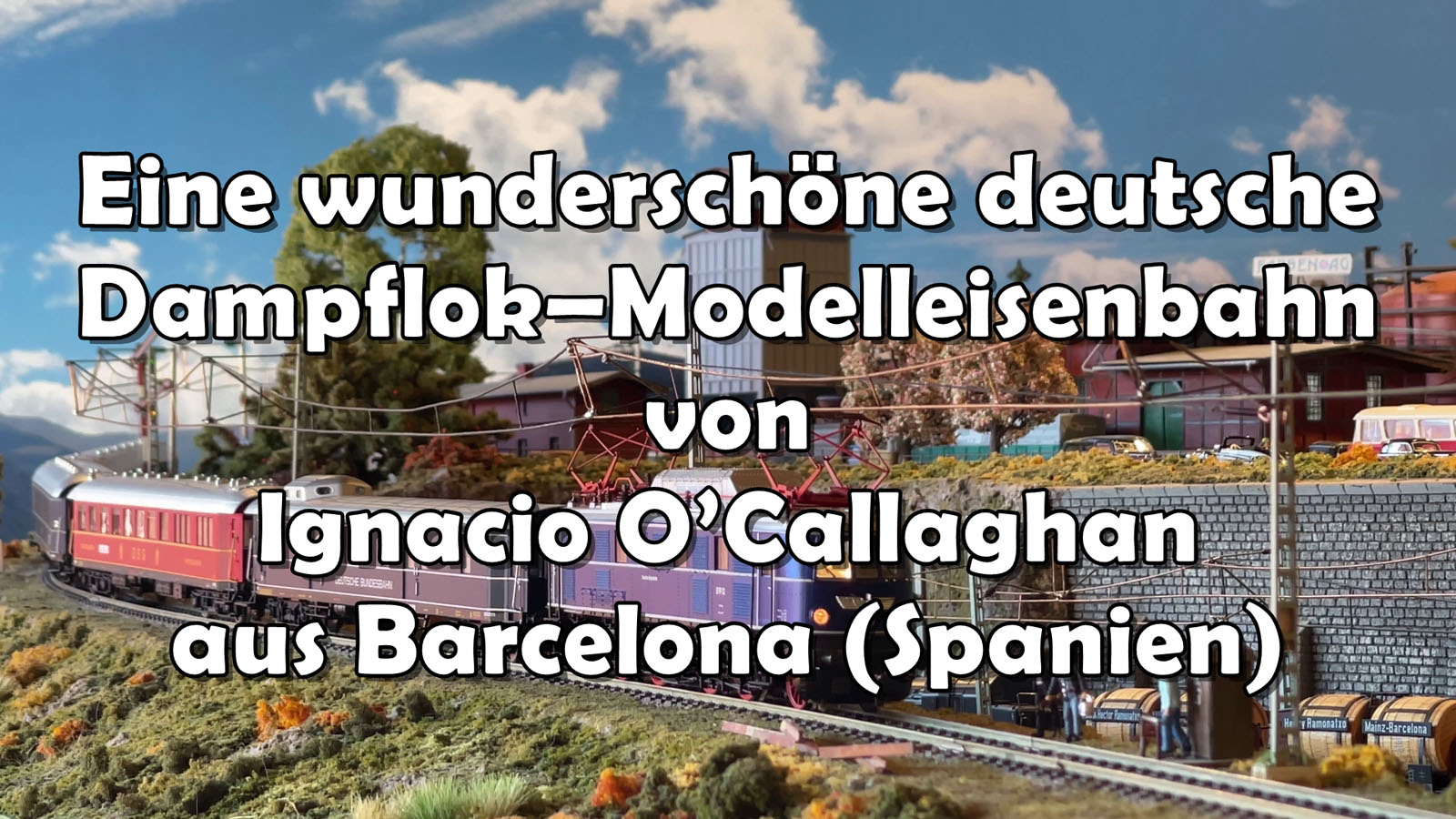 Eine wunderschöne deutsche Dampflok – Modelleisenbahn aus Barcelona (H0 Modellbahn)